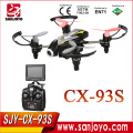 Cheerson CX-93S Drone com Câmera de 2MP HD 5.8 GHz FPV Em Tempo Real Transmitir RC Helicóptero 2.4G 4CH 6-Axis de Alta Velocidade RTF Quadcopters